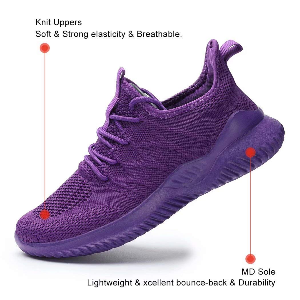 KEEZMZ Women's Lightweight Slip-On Walking & Running Shoes - Breathable Casual Tennis Sneakers for Ladies - Perfect for Gym, Workout, Jogging & Daily Wear