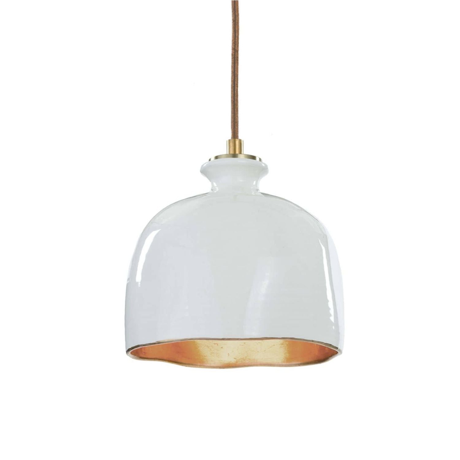Biana Modern Ceramic Pendant Light Fixture - Handcrafted Farmhouse Ceiling Lamp for Kitchen Island, Dining Room & Bedroom Lighting