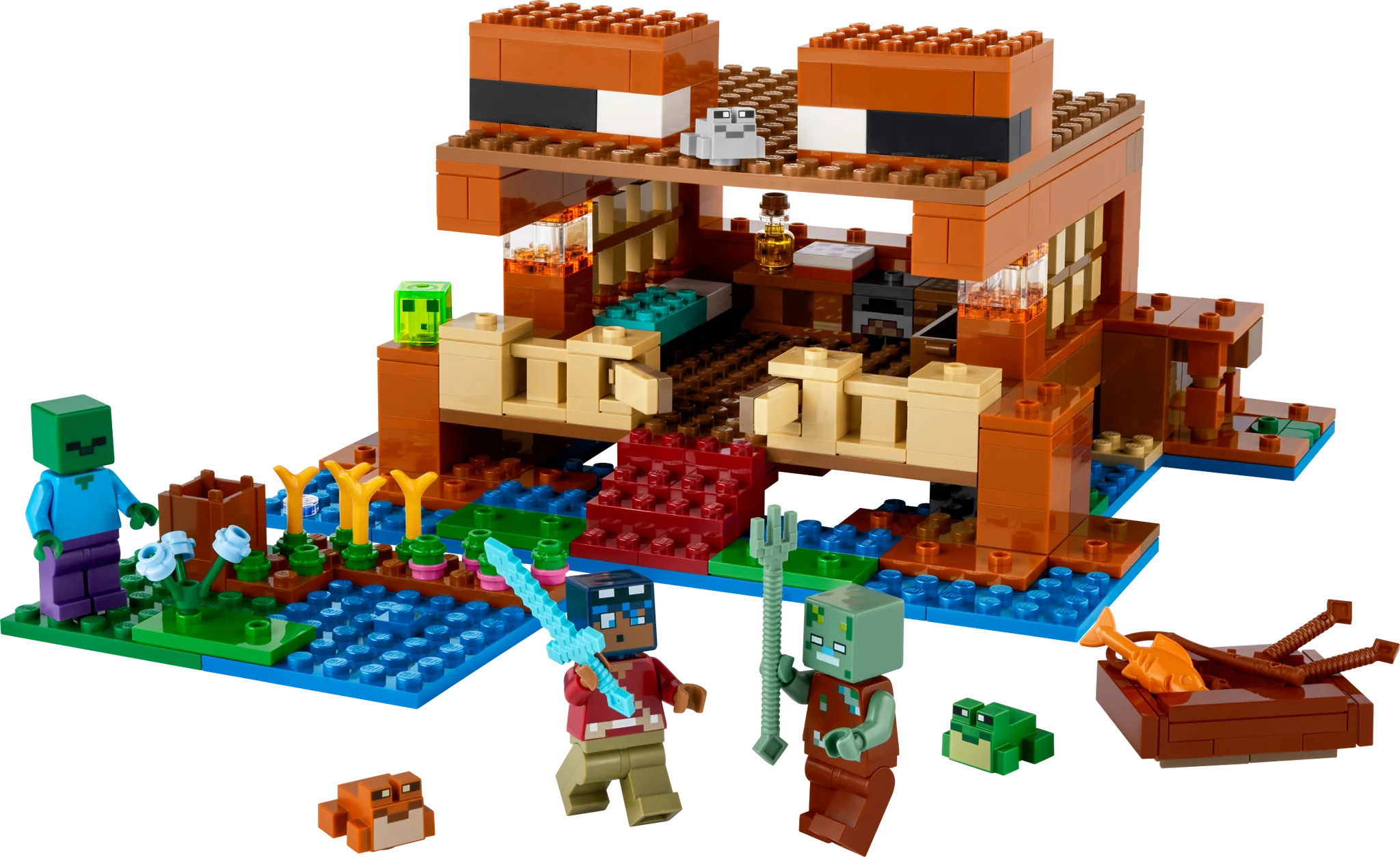 LEGO® Minecraft® The Frog House Building Set - Creative Construction Toy for Kids & Adults - Perfect for Minecraft Fans & LEGO Enthusiasts - Great for Home Decor, Gift Giving & Creative Play