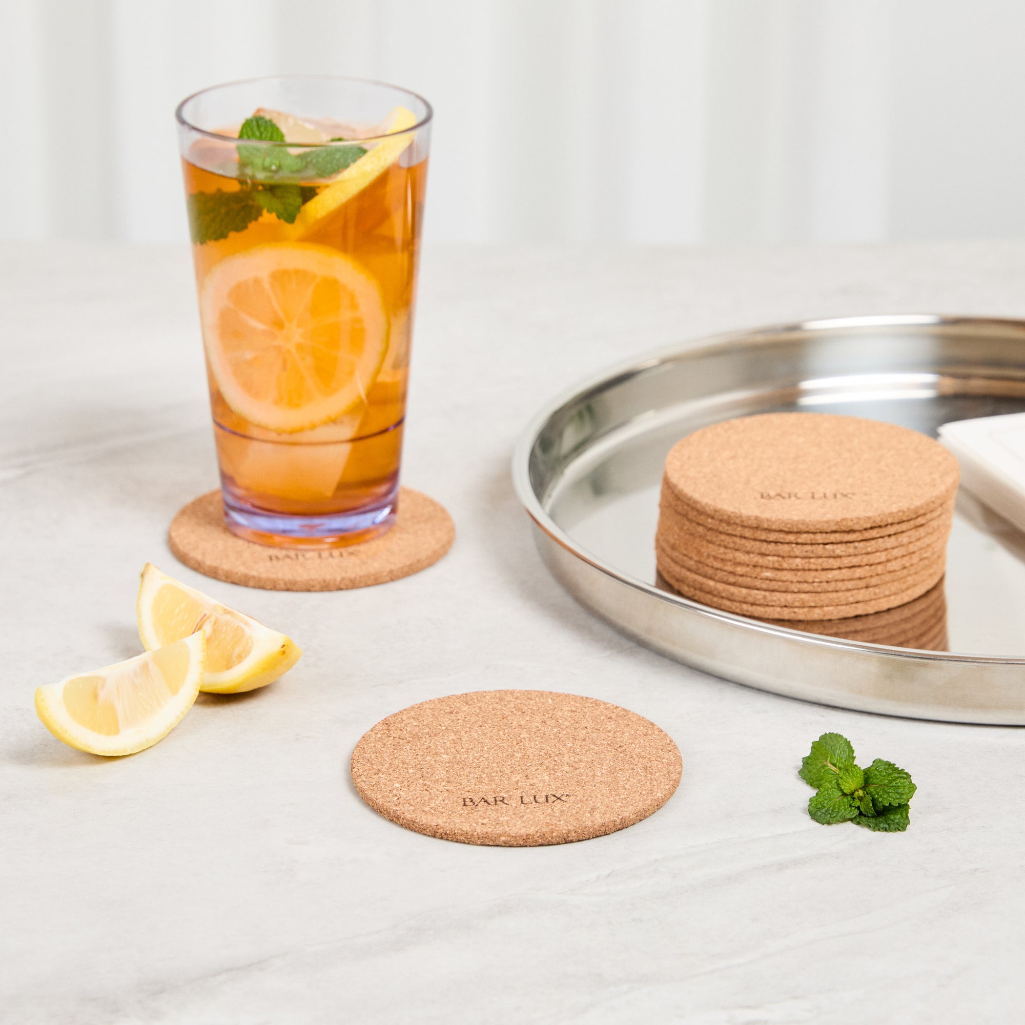 Premium Round Cork Coasters - 3.5 Inch Set of 100 - Natural Wine & Drink Coasters for Home, Bar, and Restaurant Use