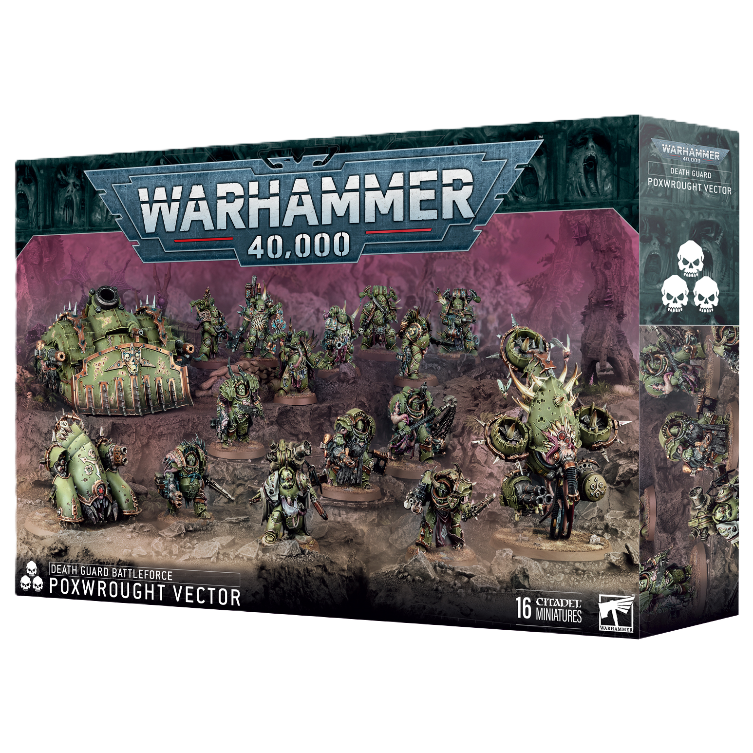 Death Guard Battleforce: Poxwrought Vector - Warhammer 40K Chaos Space Marines Army Set for Tabletop Wargaming & Miniature Painting