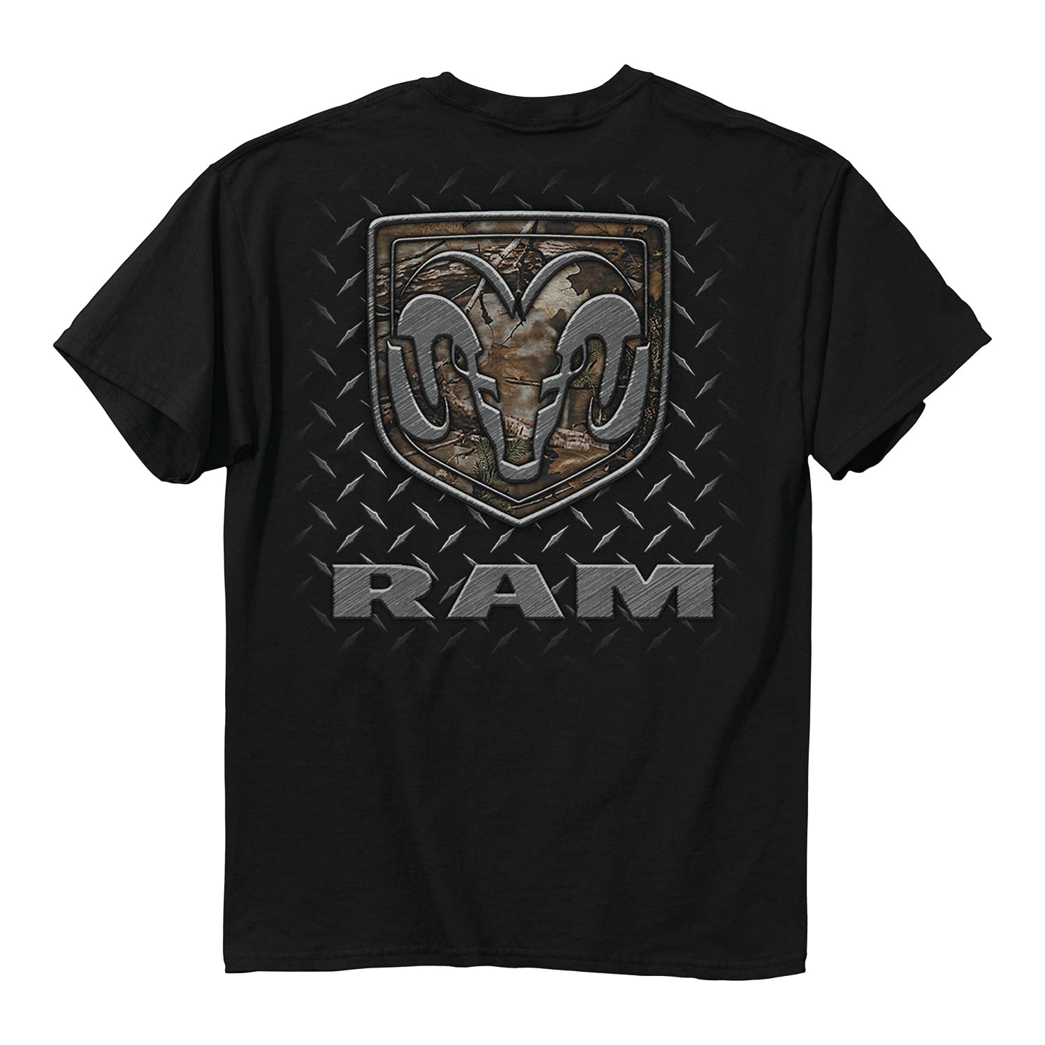 RAM Trucks Diamond Plated Men's T-Shirt - Durable Graphic Tee for Outdoor Adventures & Casual Wear