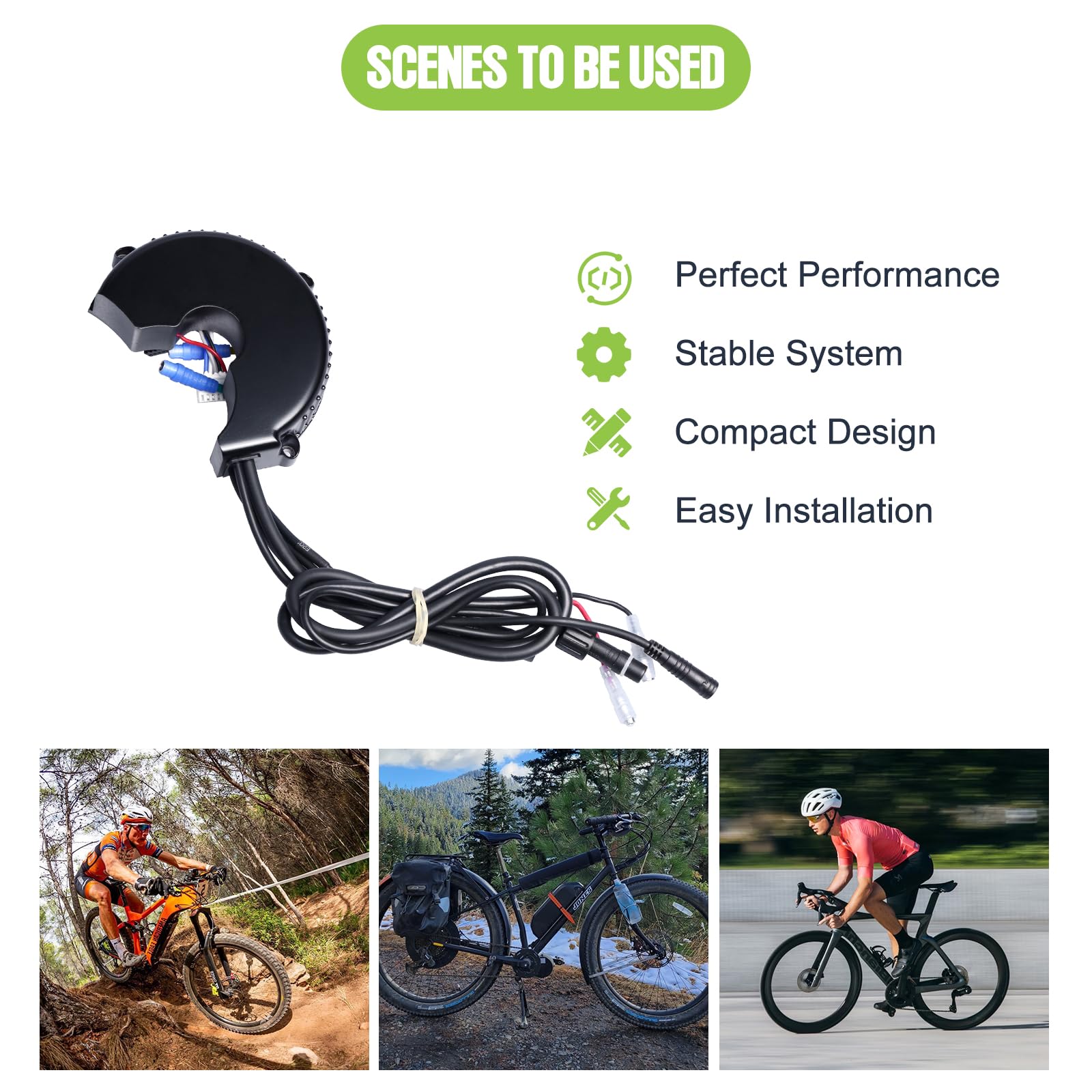 BAFANG 36V 500W 18A BBSHD BBS03B Mid Drive Motor Controller - Replacement Electric Bike Controller for Bafang BBSHD/BBS02/BBS03 Drive Kits - Perfect for E-Bike Upgrades, Commuting & Off-Road Cycling
