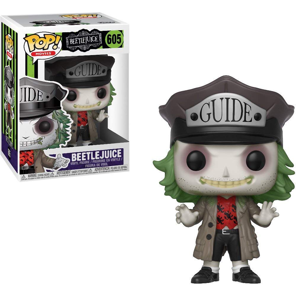 Beetlejuice with Hat Funko Pop! Vinyl Figure - Collectible Movie Character Toy (Includes Pop Box Protector Case) - Perfect for Display, Gifts & Pop Culture Collections