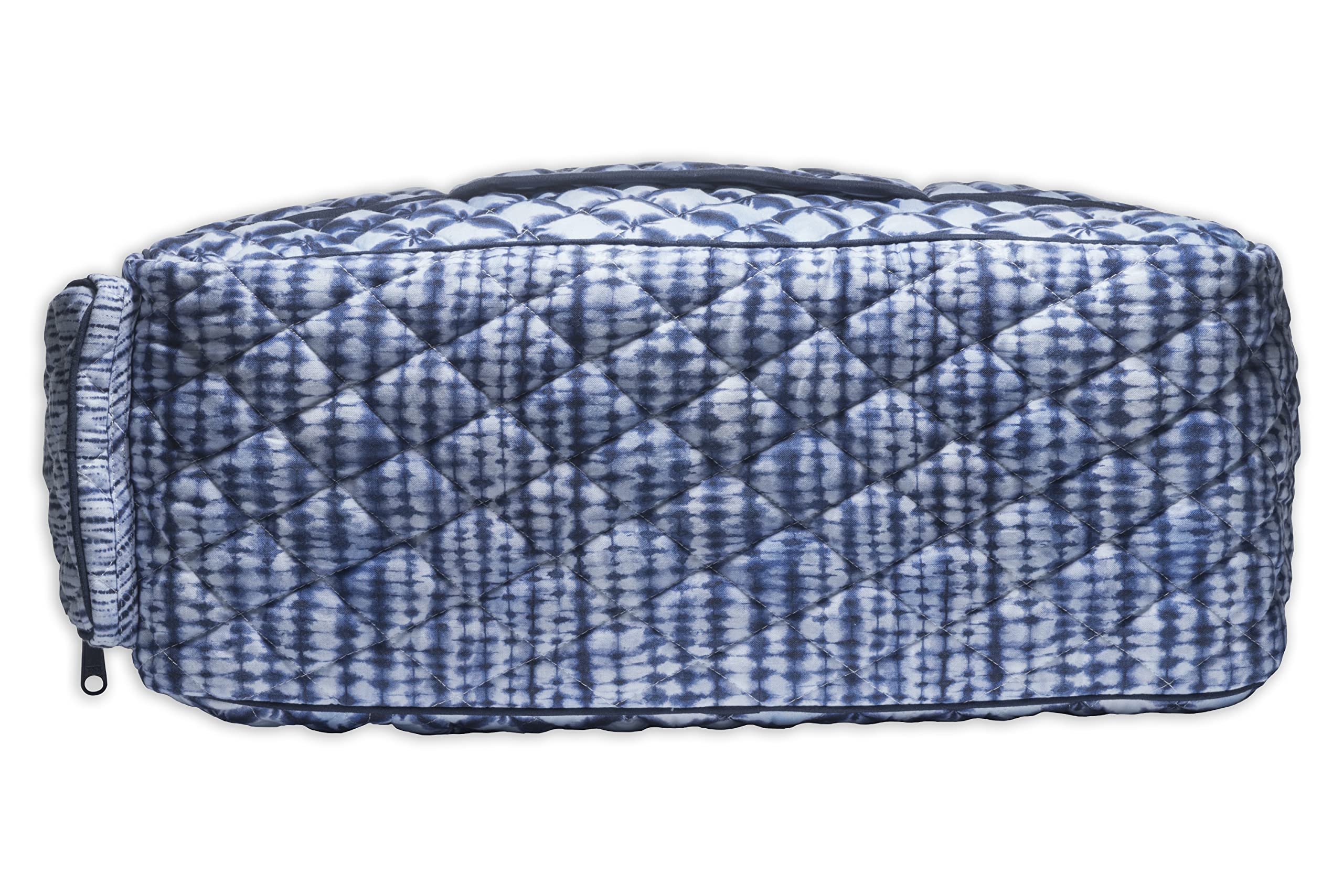 Hermine Weekend Bag - Cotton Quilted Duffel Overnight Luggage for Travel, Gym & Business | Perfect Gift for Men & Women | Great for Family Trips & Business Travel | Shibori Pattern | Durable & Stylish Weekender Bag for Workouts, Vacations & Commuting