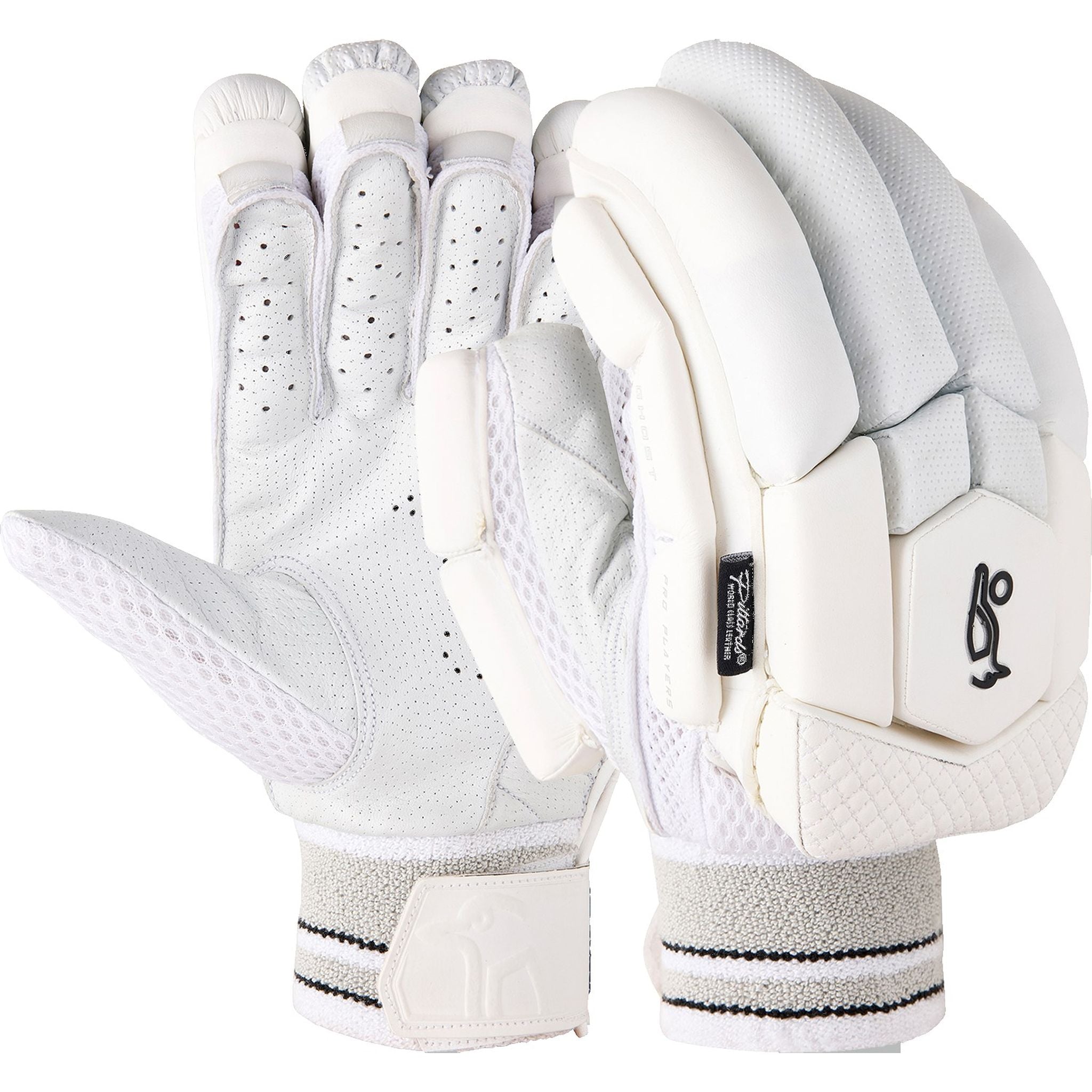 Kookaburra Ghost Pro Cricket Batting Gloves for Adults - Premium Leather Grip & Breathable Design for Training & Matches