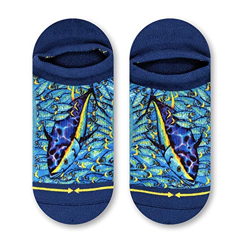 Jean Baptiste Tuna Artist Blue Purple Unisex No-Show Socks - Comfortable Low-Cut Socks for Men & Women - Perfect for Sneakers, Loafers & Casual Wear