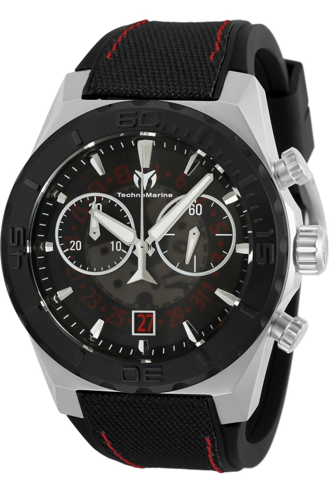 Technomarine Men's Reef Shark TM-519006 Quartz Watch - Waterproof Durable Stainless Steel Wristwatch for Diving, Swimming & Outdoor Adventures