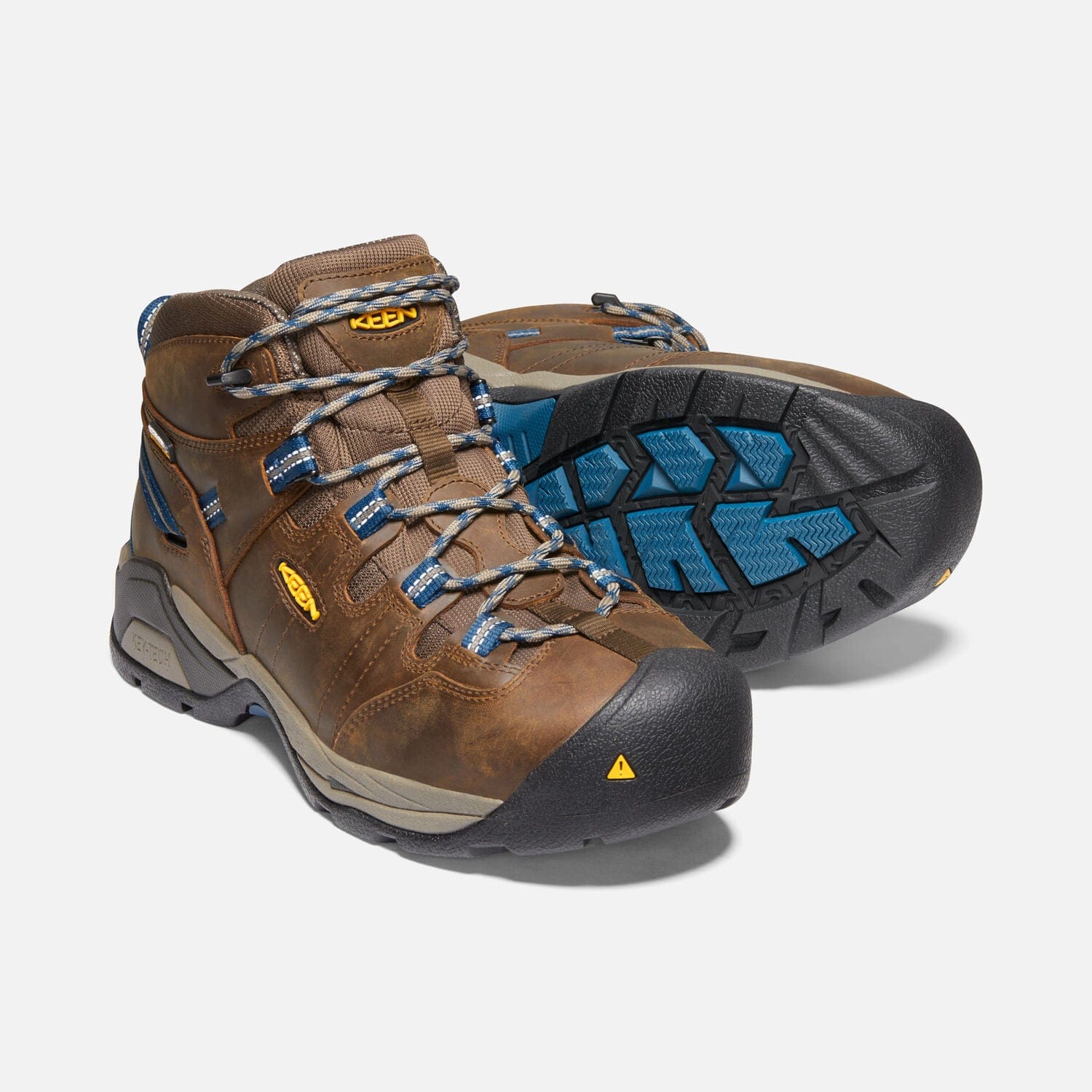 Detroit XT Steel Toe Mid Waterproof Work Boots for Men - Heavy Duty Safety Shoes for Construction, Hiking & Outdoor Work