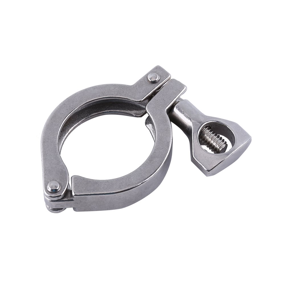 304 Stainless Steel Single Pin Triple Clamp with Butterfly Nut for TC 1.5