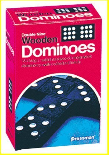 Pressman Toys Double Six Dominoes Set - 27 Pack Classic Domino Game for Family Game Night, Parties & Educational Fun