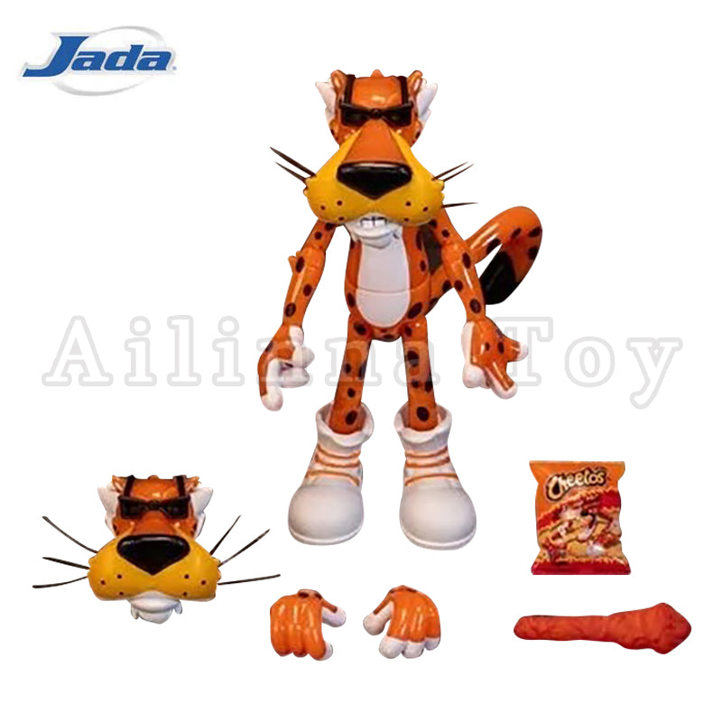 Jada Toys 1/12 Scale 6-Inch Cheetos Chester Cheetah Flamin' Hot Crunchy Action Figure - Perfect for Collectors, Display, and Role-Playing Games