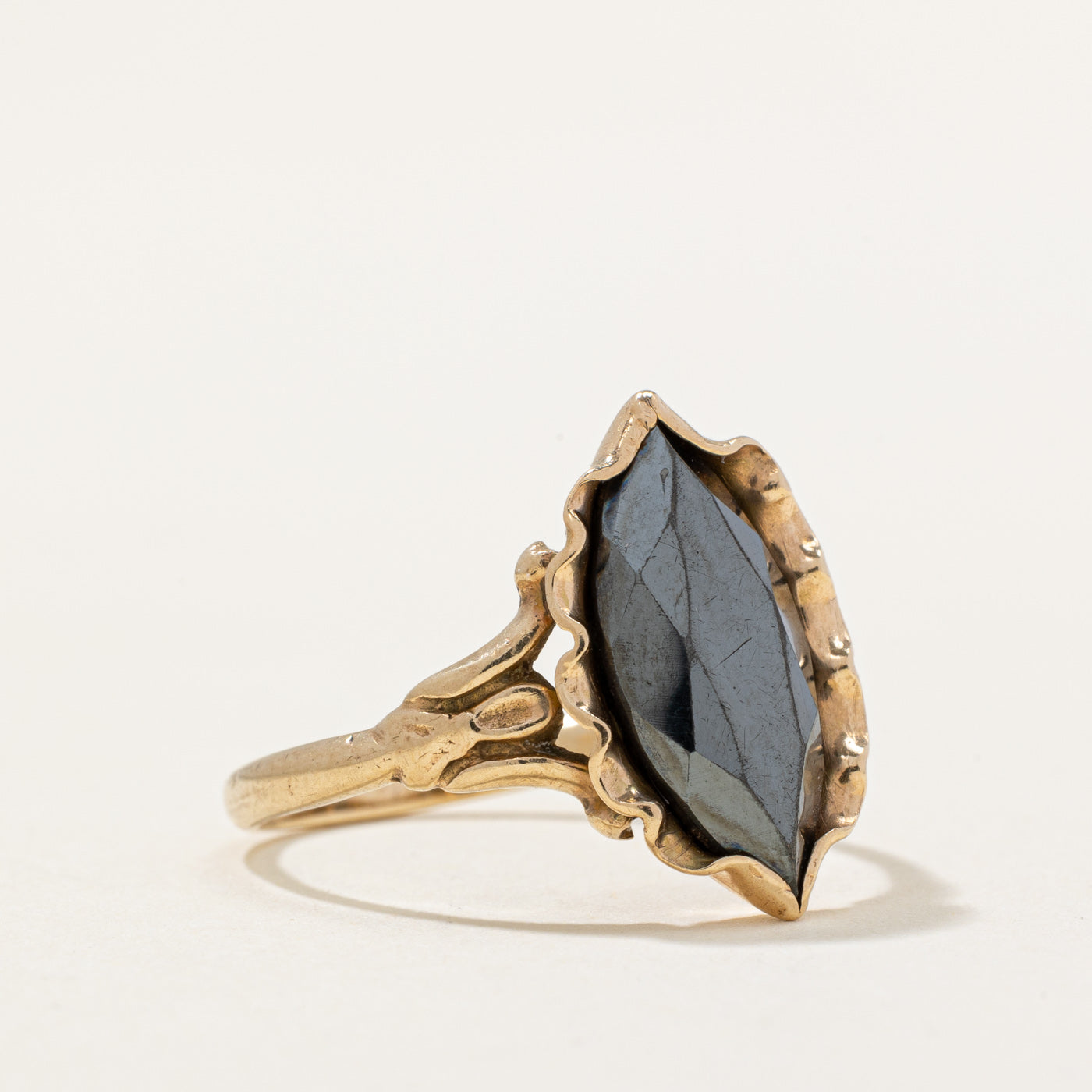 1.60ct Hematite Ring for Women - Size 6.5 | Birthstone Jewelry | Perfect for Everyday Wear & Gift Giving