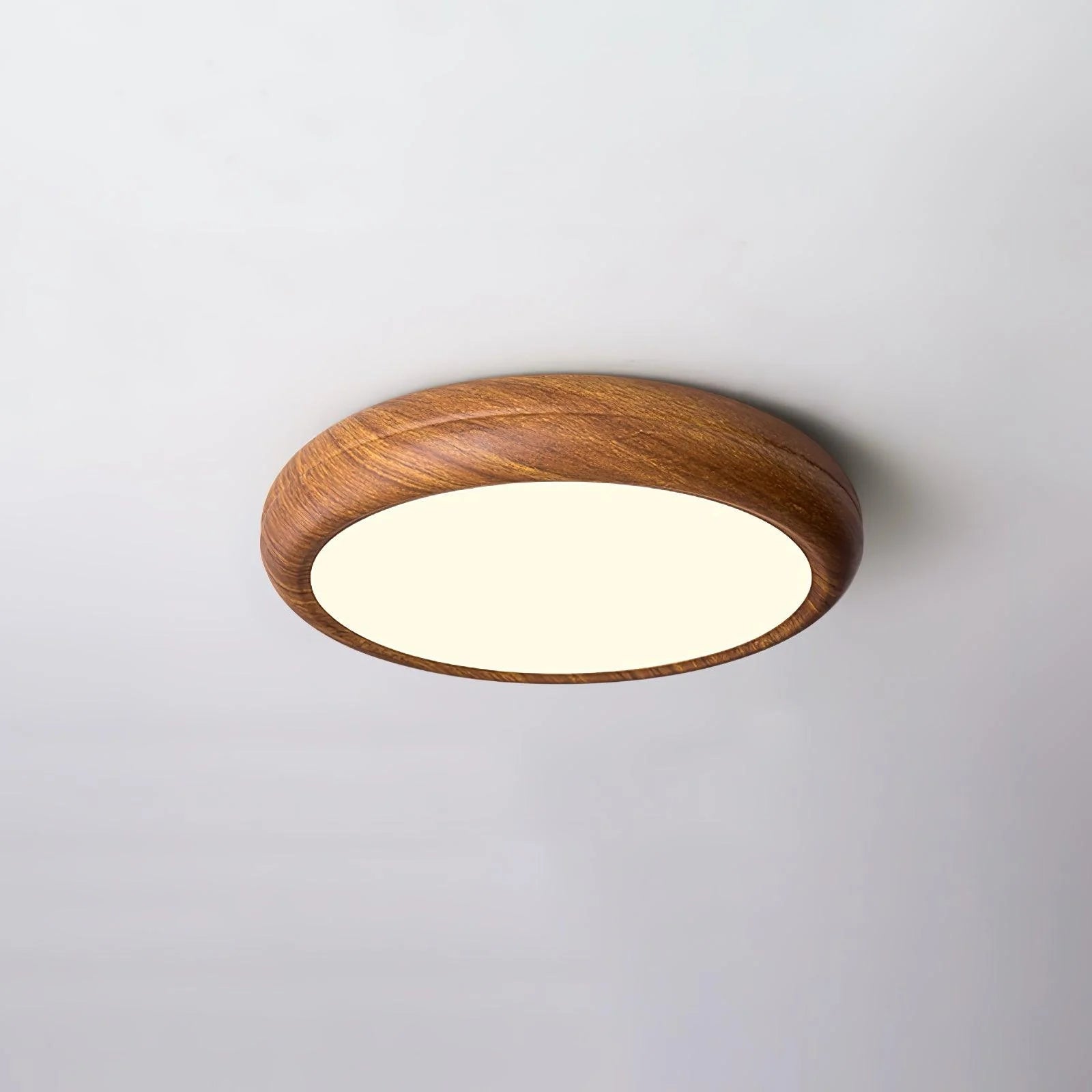 Wood Grain Round Ceiling Lamp - Modern Farmhouse Pendant Light with Natural Wood Finish - Perfect for Living Room, Bedroom, or Dining Room Lighting