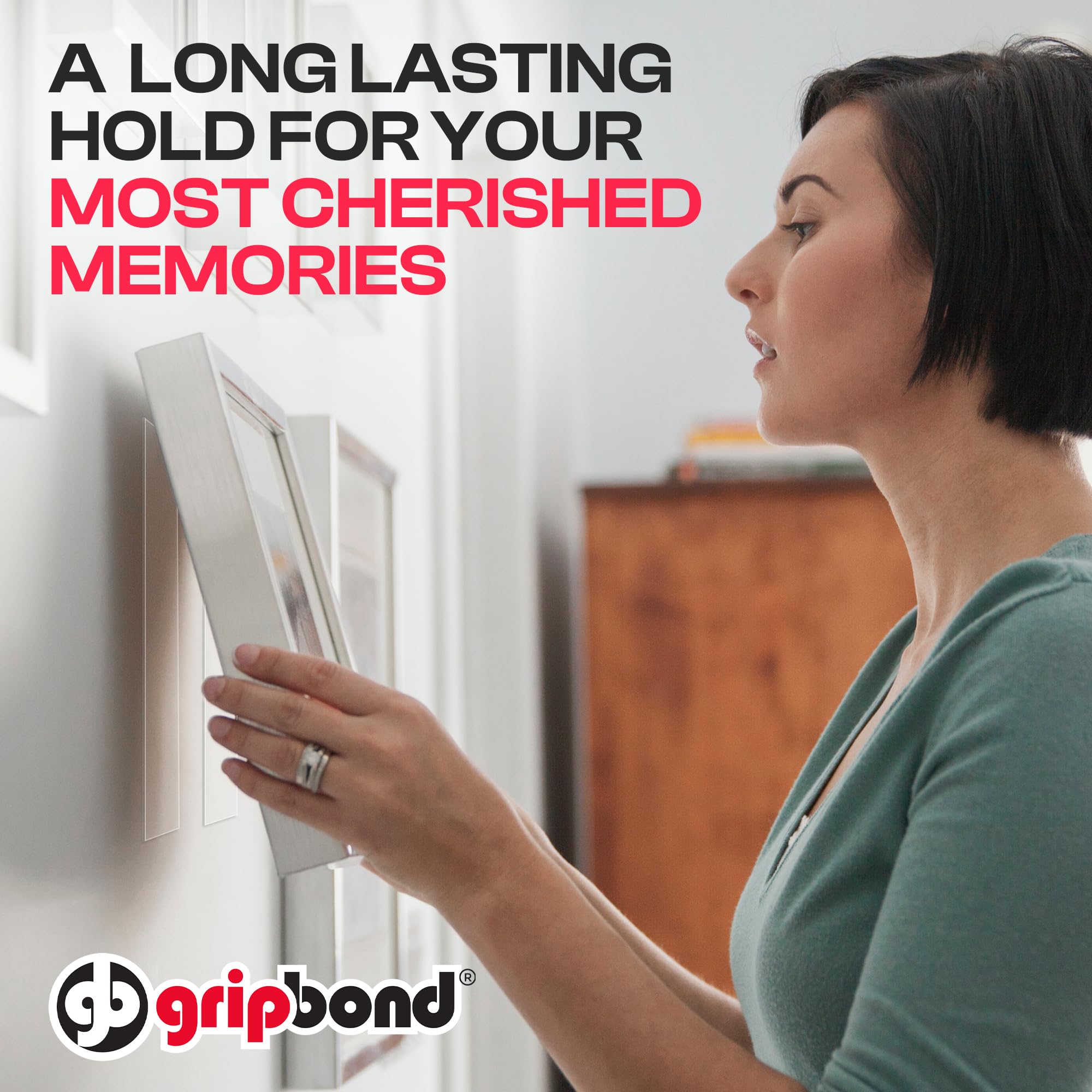 GripBond Clear Double Sided Tape - 1 Roll (10 Ft) 1.2