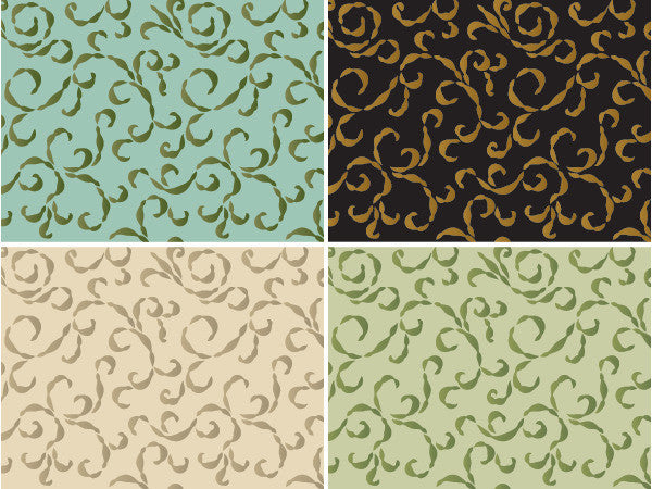Sea Scrolls Stencil - Decorative DIY Art Stencils for Walls, Furniture & Crafts | Perfect for Home Decor, Scrapbooking & Mixed Media Projects