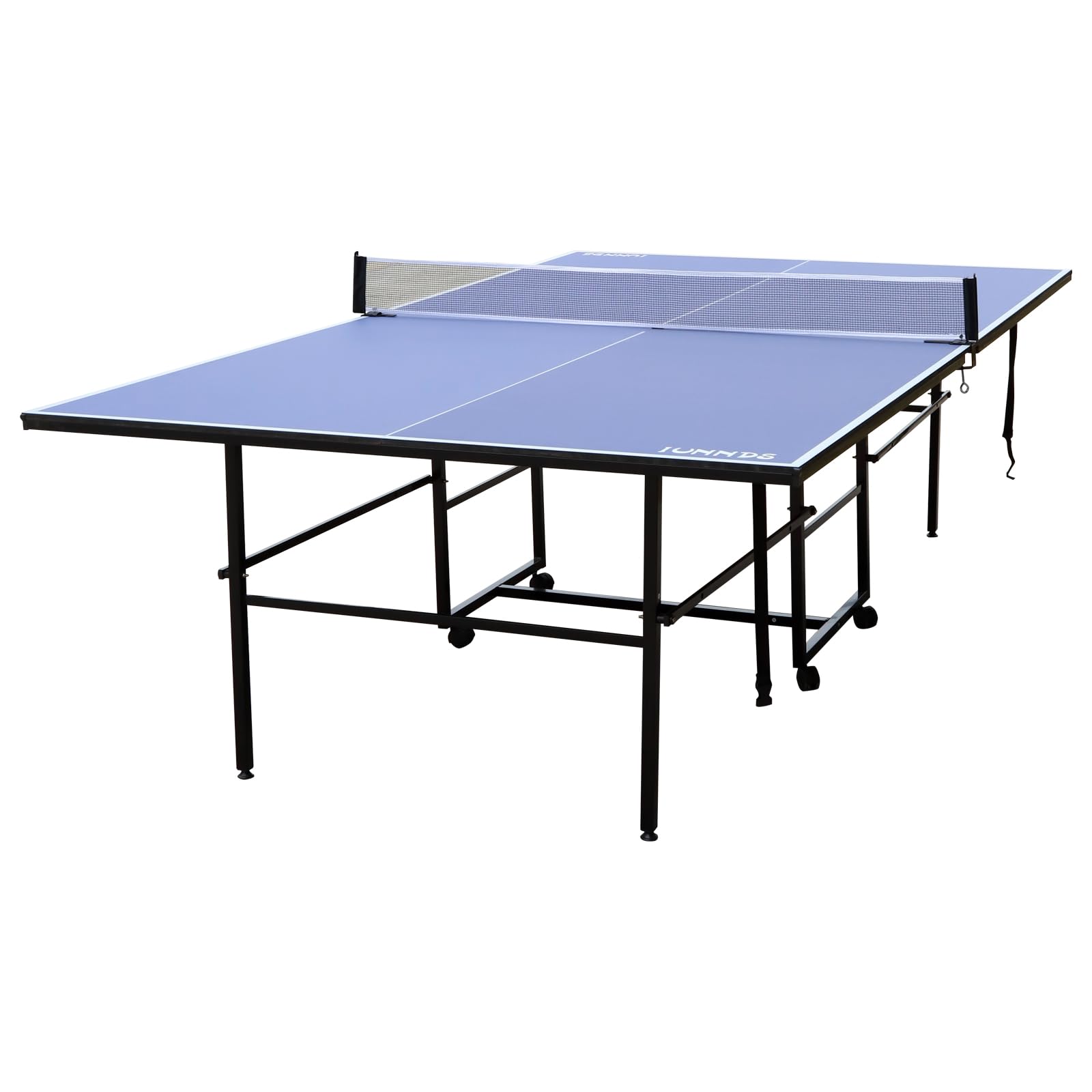Professional MDF Indoor Ping Pong Table with Quick Clamp Net - Straight Leg Design for Home & Office Use - Perfect for Family Game Nights & Recreational Sports