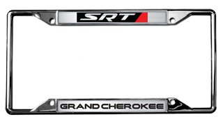 Jeep Grand Cherokee SRT License Plate Frame - Durable Stainless Steel Custom Fit for 2014-2023 Models - Perfect for Off-Road Adventures & Car Shows