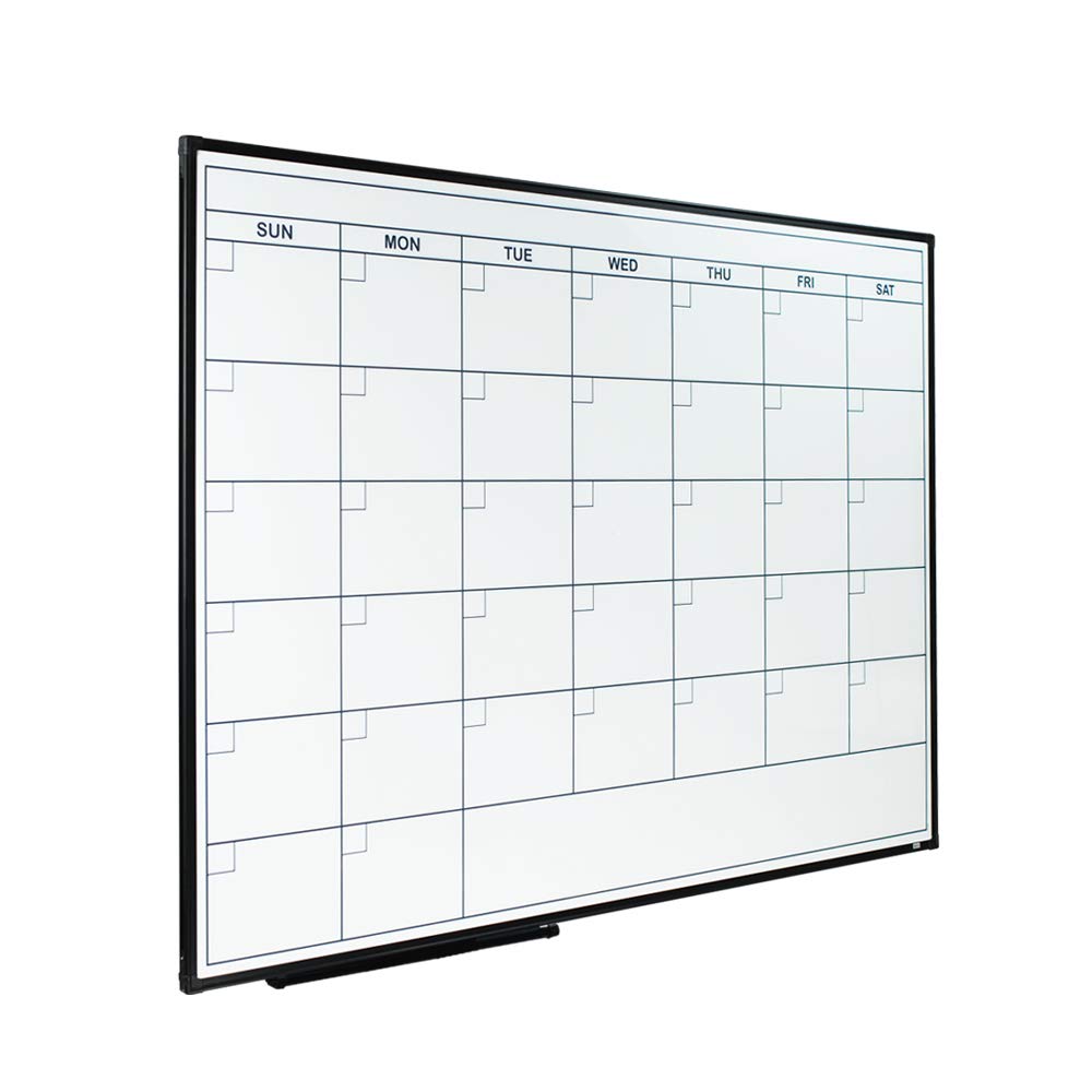Lockways Magnetic Dry Erase Calendar Whiteboard - 36