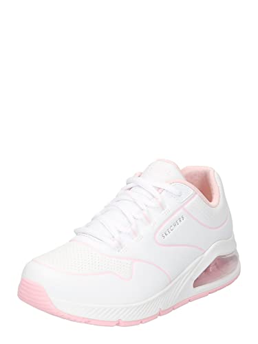 White Duraleather Lt Pink Mesh Trim