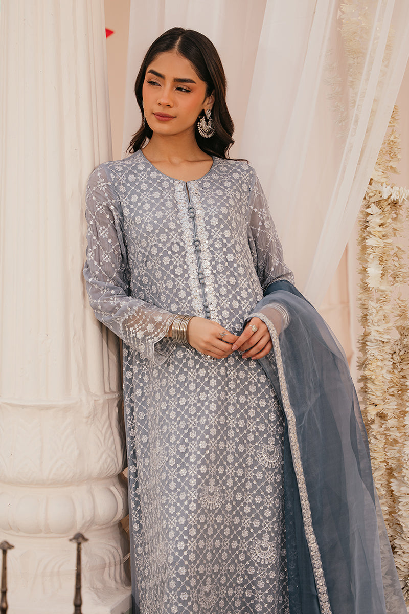 IRIS SHINE 2-Piece Ethnic Outfit Set (Embroidered Shirt & Dupatta Scarf) for Women | Traditional Indian Wear for Festivals, Weddings & Special Occasions