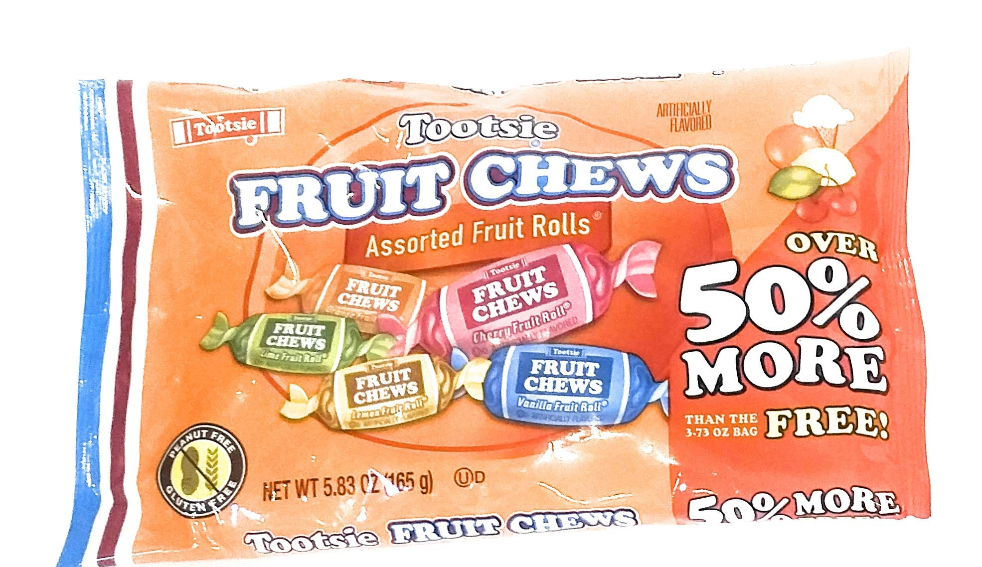 Tootsie Fruit Chews Assorted Fruit Rolls - 5.83oz Extra Value Bag (Pack of 4) | Delicious Chewy Candy for Parties, Halloween Treats & Office Snacks