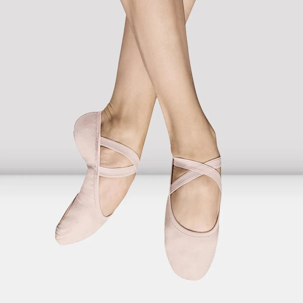 Bloch Performa Pink Women's Ballet Shoes - Lightweight Canvas Ballet Slippers for Dance Class, Practice & Performance