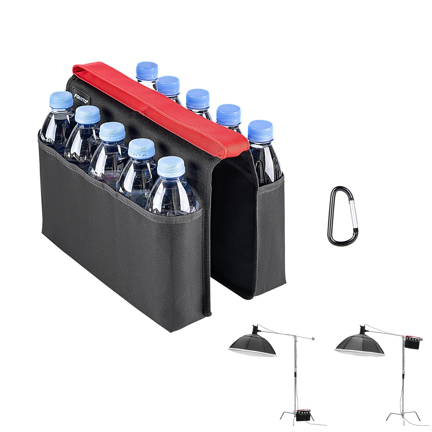 Heavy-Duty Multi-Pocket Weight Bag - Adjustable Counterweight for Photography Light Stands, Tripods, Studio Lights & Microphones - Perfect for Professional Photo Shoots, Video Production & Home Studios