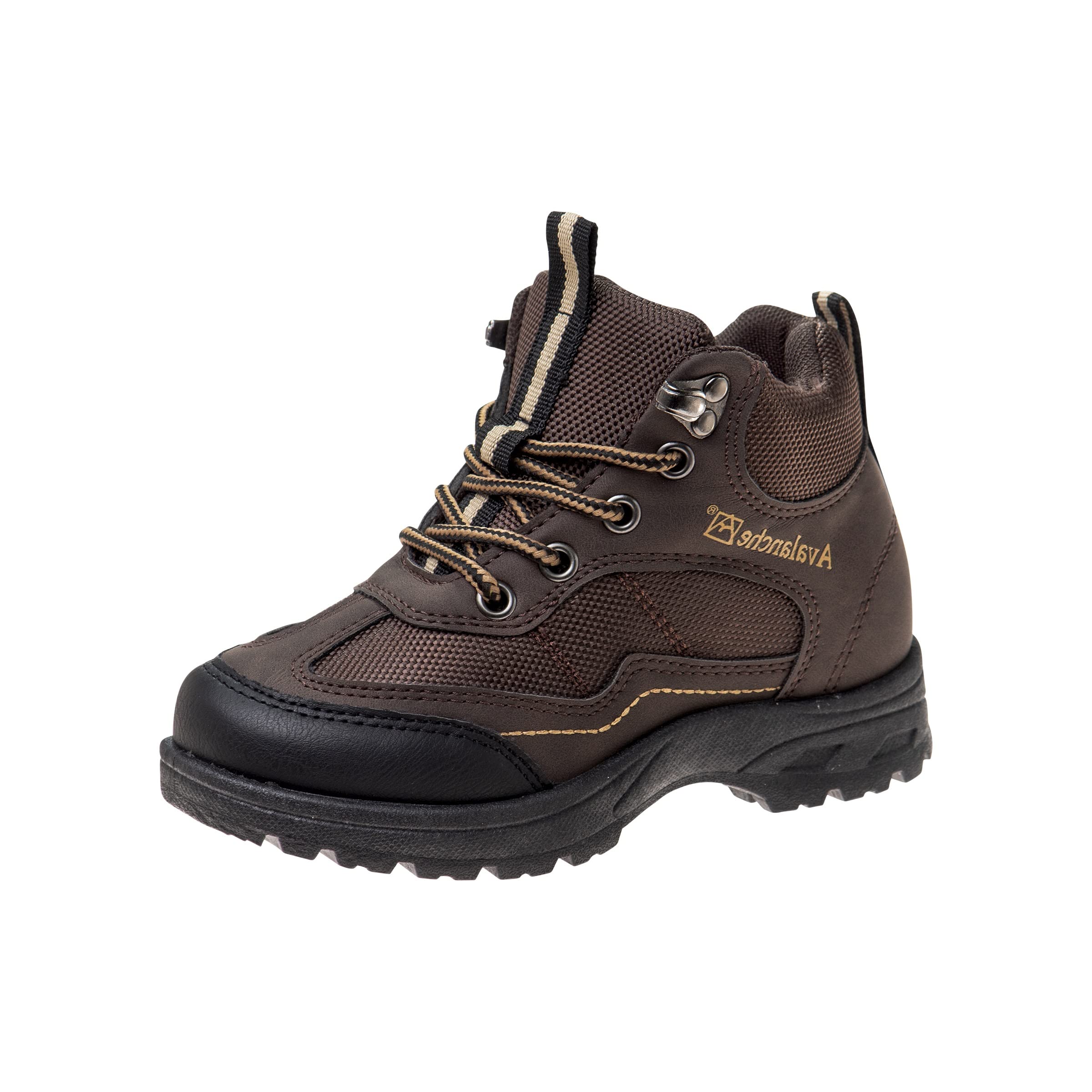 **Avalanche Kids Waterproof Hiking Boots - Comfortable Lace-Up Outdoor Work Boots for Boys & Girls - Perfect for Hiking, Construction Play & Outdoor Adventures**