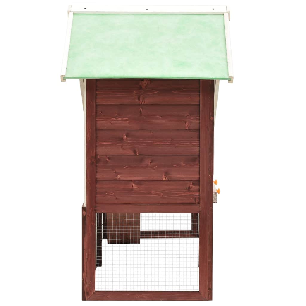 Premium Solid Firwood Rabbit Hutch - 55.1