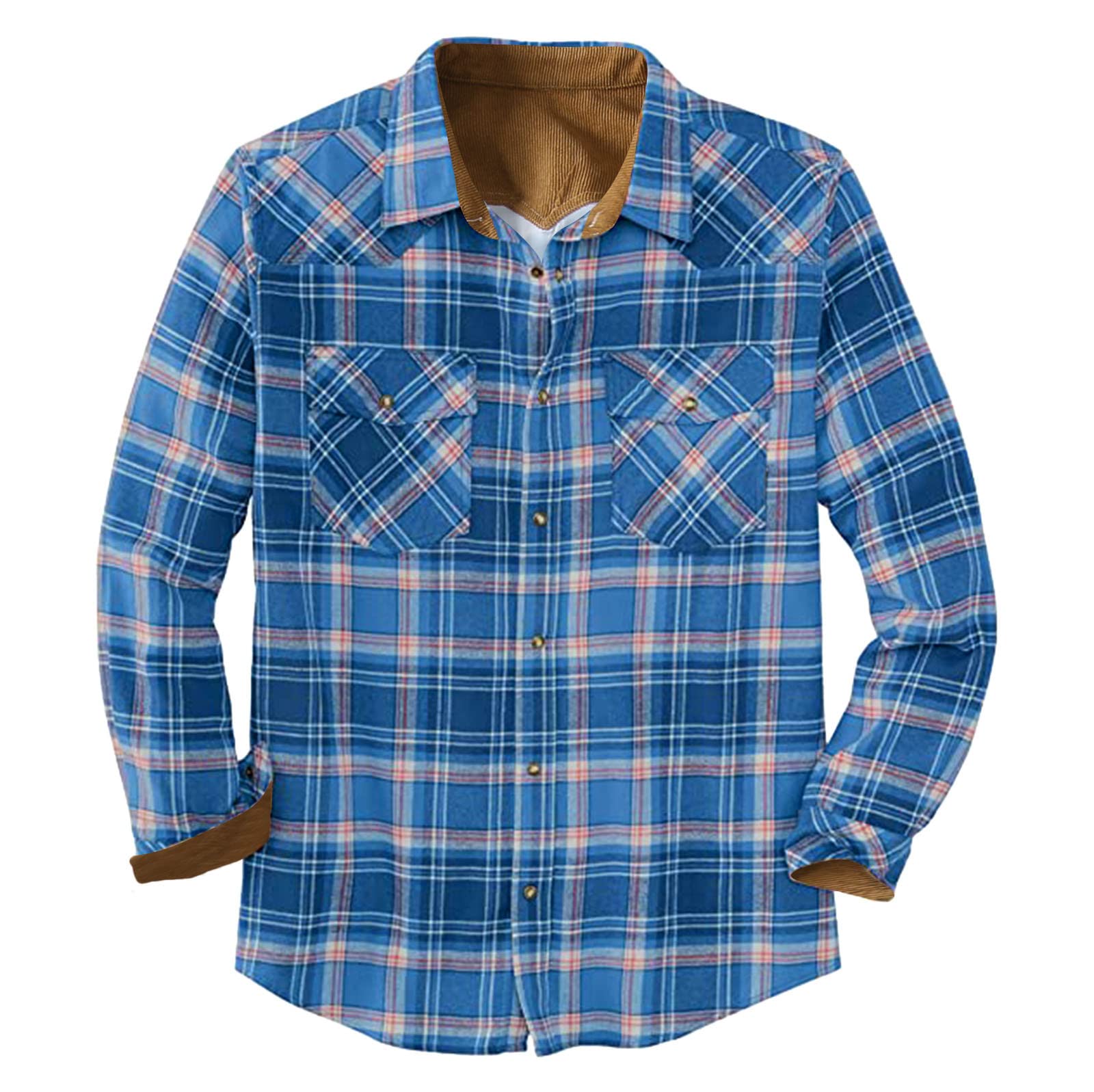 Men's Wedding Shirts & Casual Plaid Golf Tops - Spring/Autumn Fashion Blouse for Weddings, Dates & Outdoor Activities