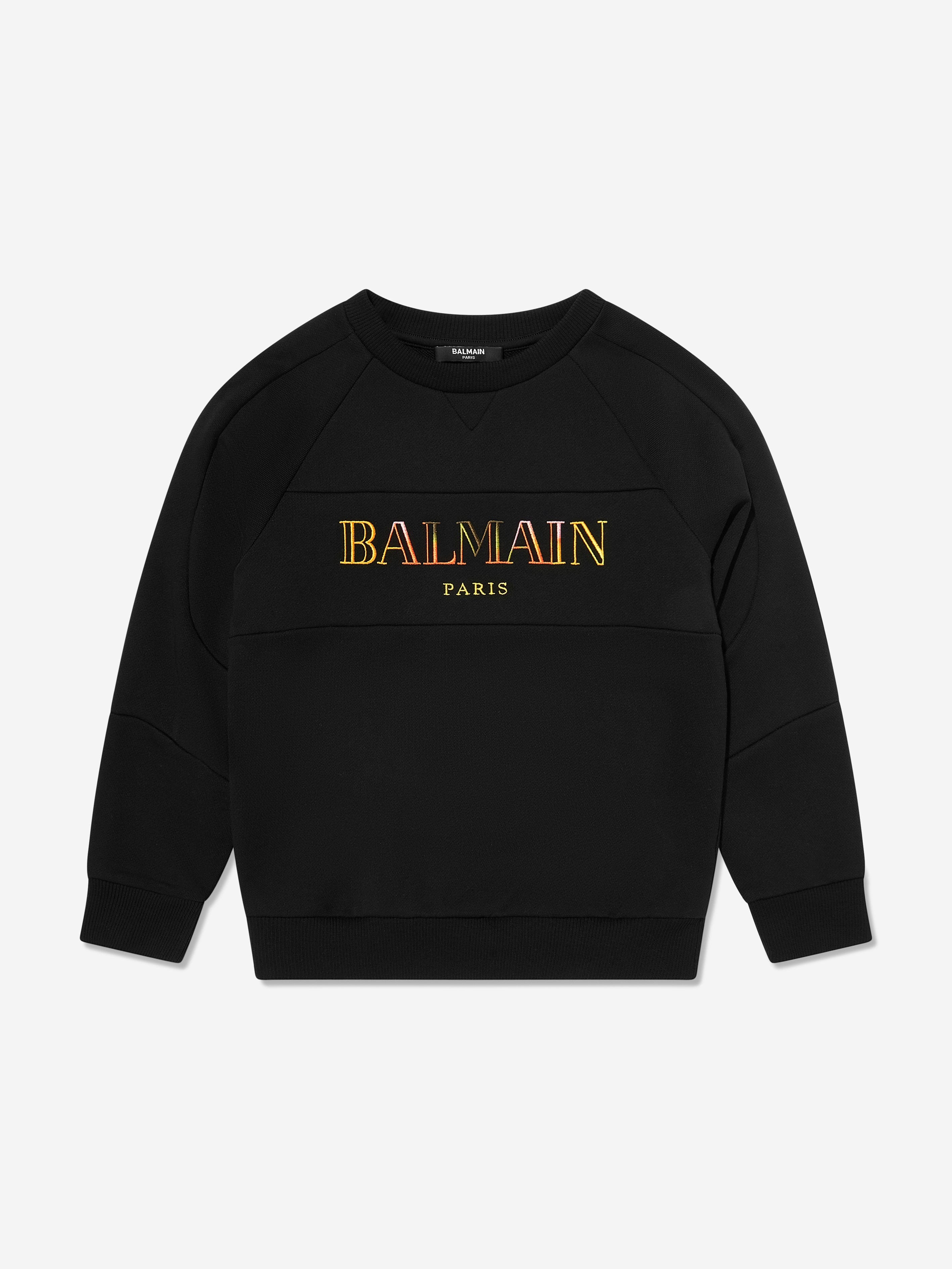 Balmain Kids Logo Sweatshirt in Black - Stylish & Comfortable Hoodie for Boys & Girls | Perfect for Casual Wear, School & Outings