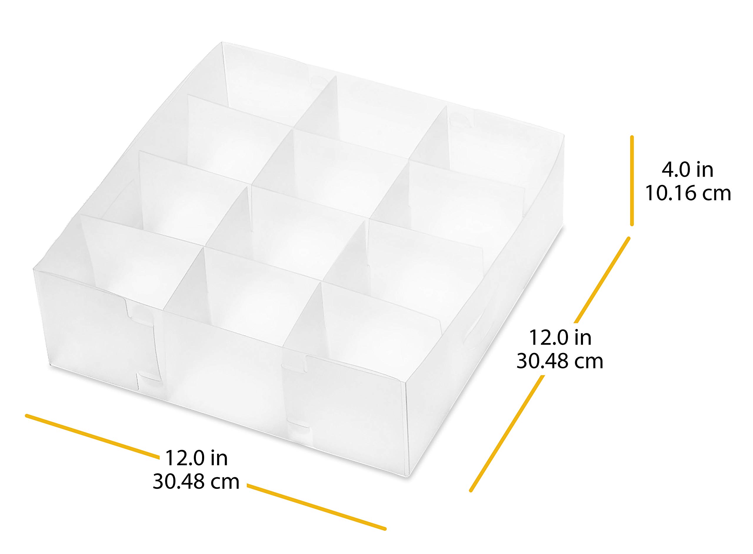 Whitmor 12-Section Drawer Organizer for Closet, Dresser & Office - Space Saving Storage Solution for Socks, Underwear & Accessories