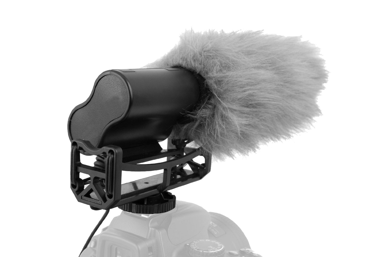 Professional Stereo Shotgun Microphone with Windscreen & Dead Cat Muff for Sony Cyber-Shot DSC-HX400 - Perfect for Vlogging, YouTube Videos & Outdoor Recording (Includes Multi-Interface Adapter)