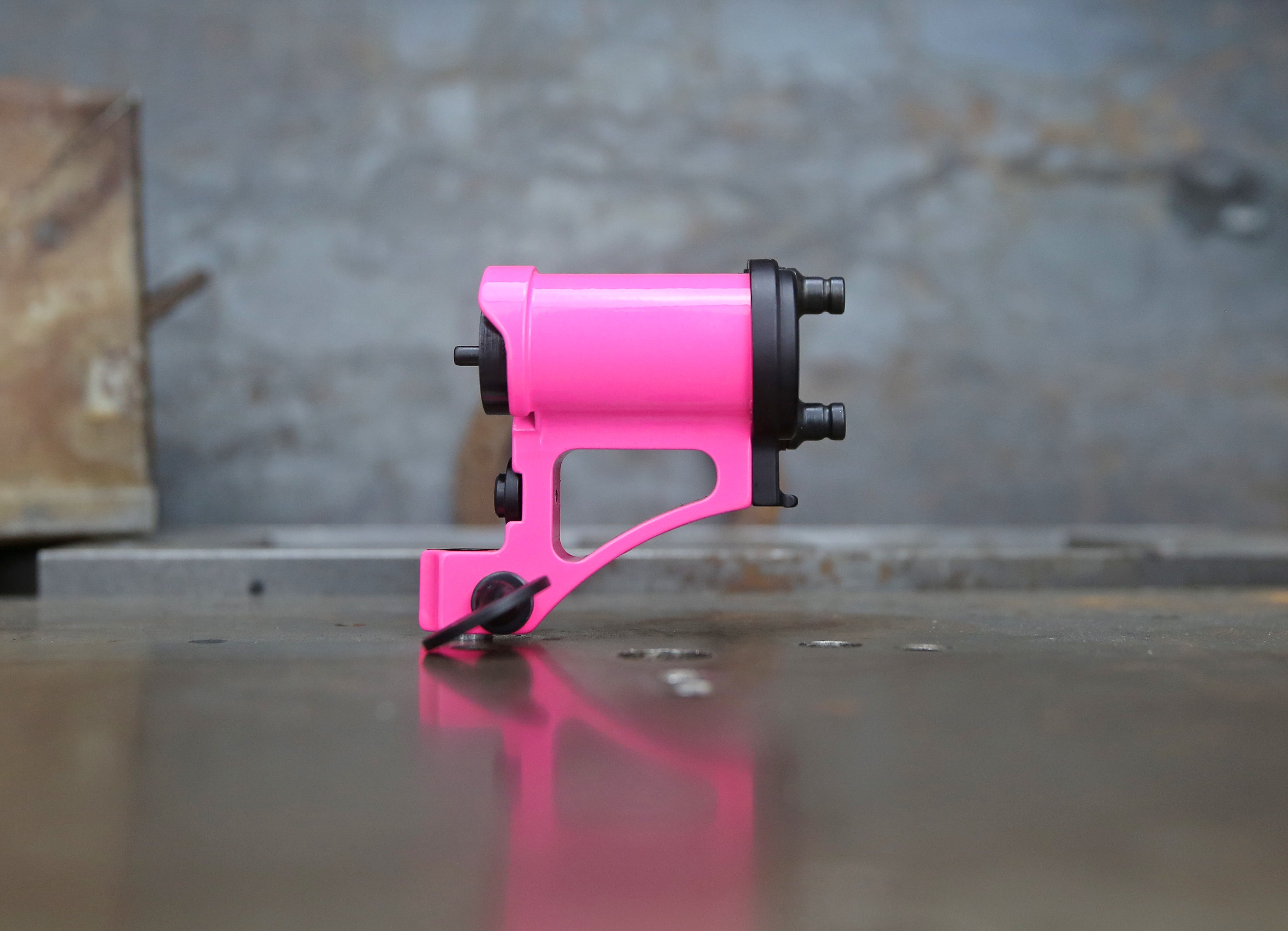 Limited Edition Mike Pike PMA Direct Drive Rotary Tattoo Machine - Hot Pink & Black | Professional Tattoo Equipment for Artists & Studios