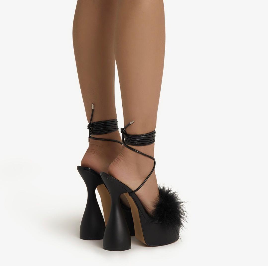 Imani Black High Heel Shoes for Women - Elegant Stiletto Pumps for Parties, Weddings & Evening Events