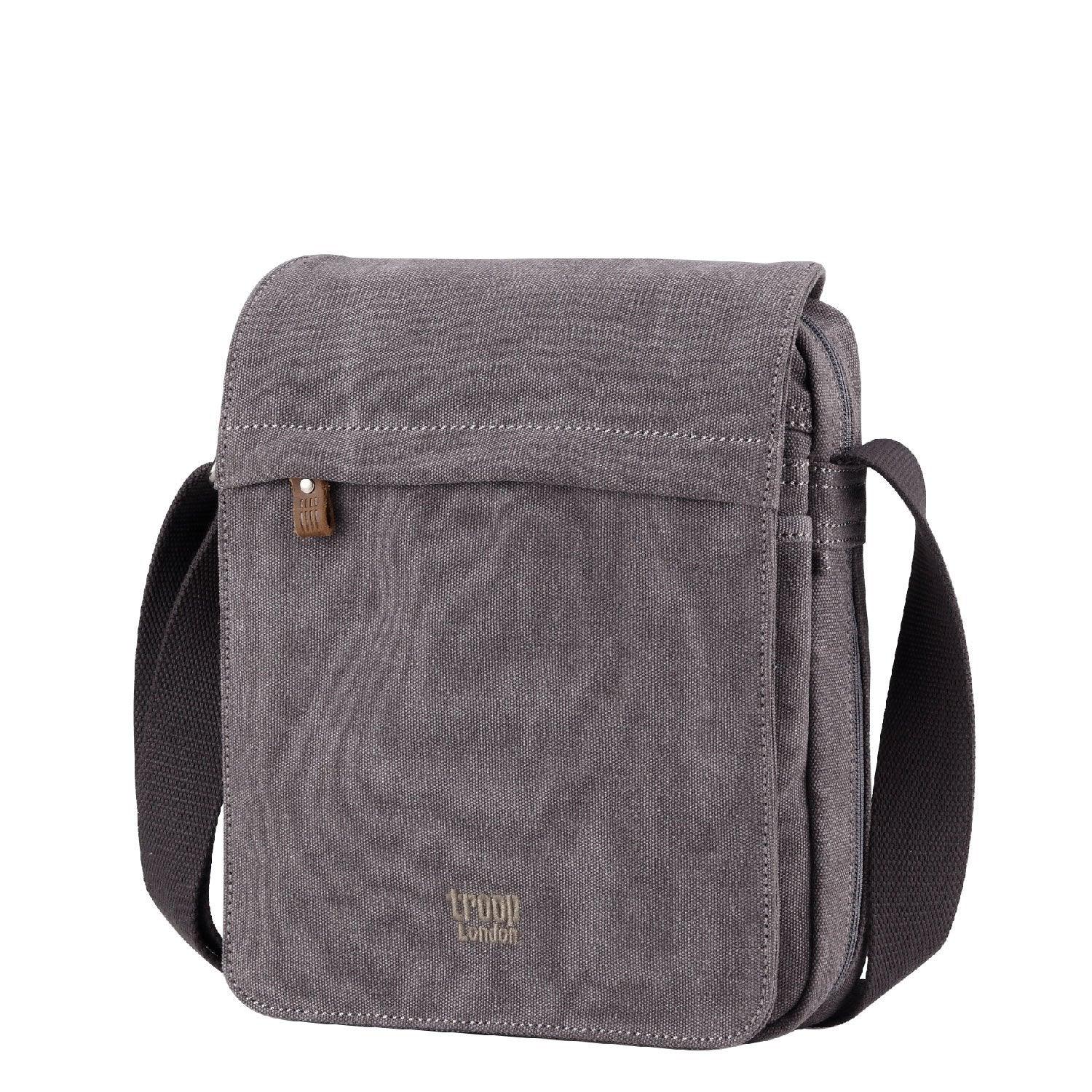 TRP0242 Troop London Classic Canvas Crossbody Bag - Stylish & Durable for Travel, Work & Everyday Use