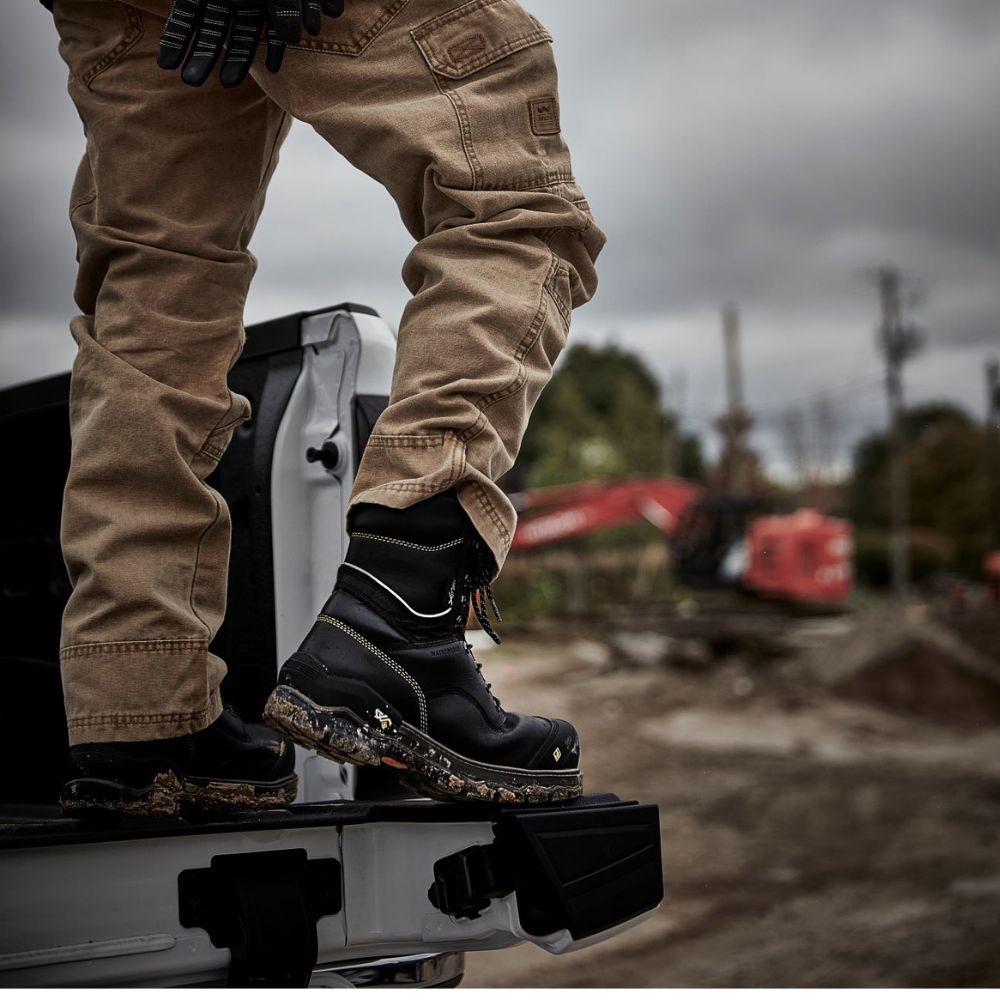 Terra Gantry Men's 8 Composite Toe Work Safety CSA Boot with Internal MET Guard TR0A839CBLK - Black - Durable & Comfortable for Construction, Warehouse & Industrial Work