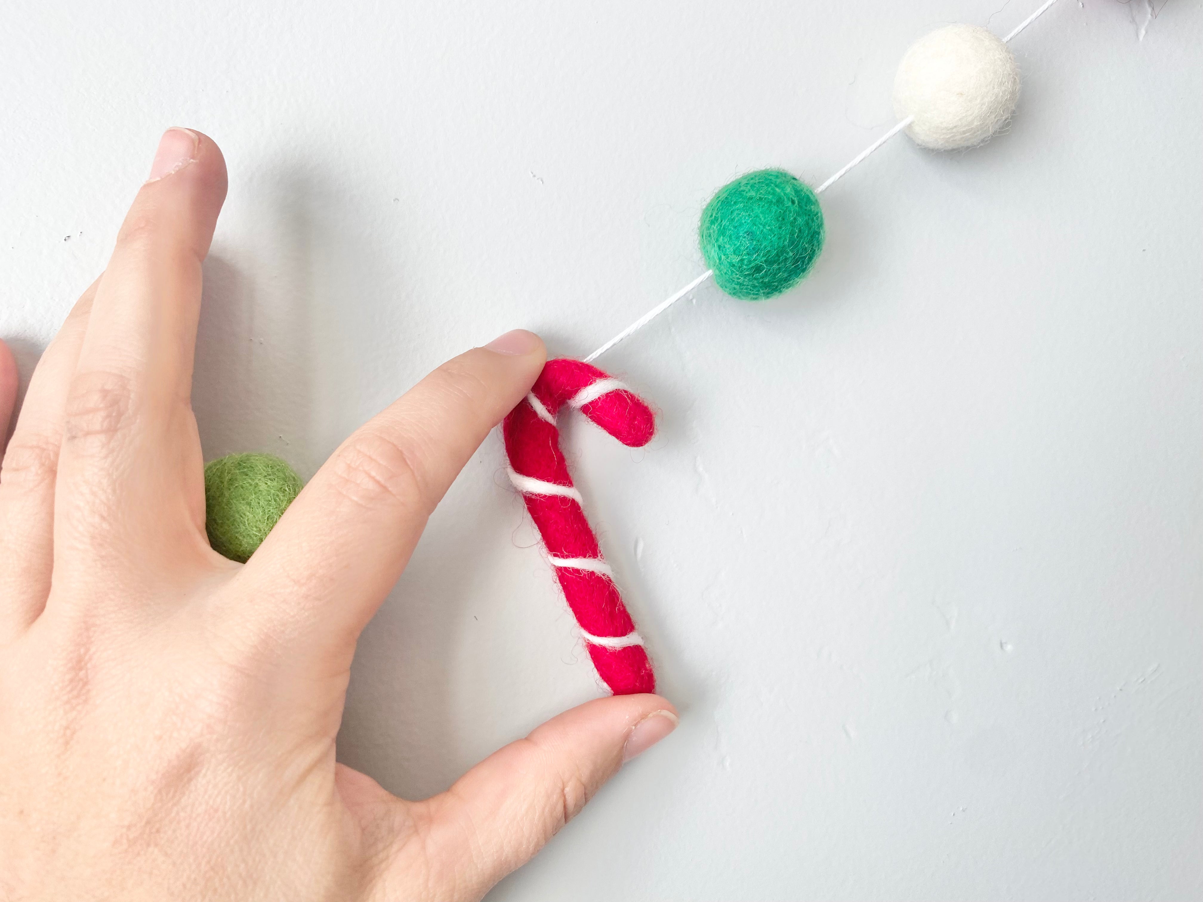 Festive Christmas Candy Cane Garland Decor - Red & White Striped Holiday Party Decorations for Tree, Fireplace, and Home Holiday Decor