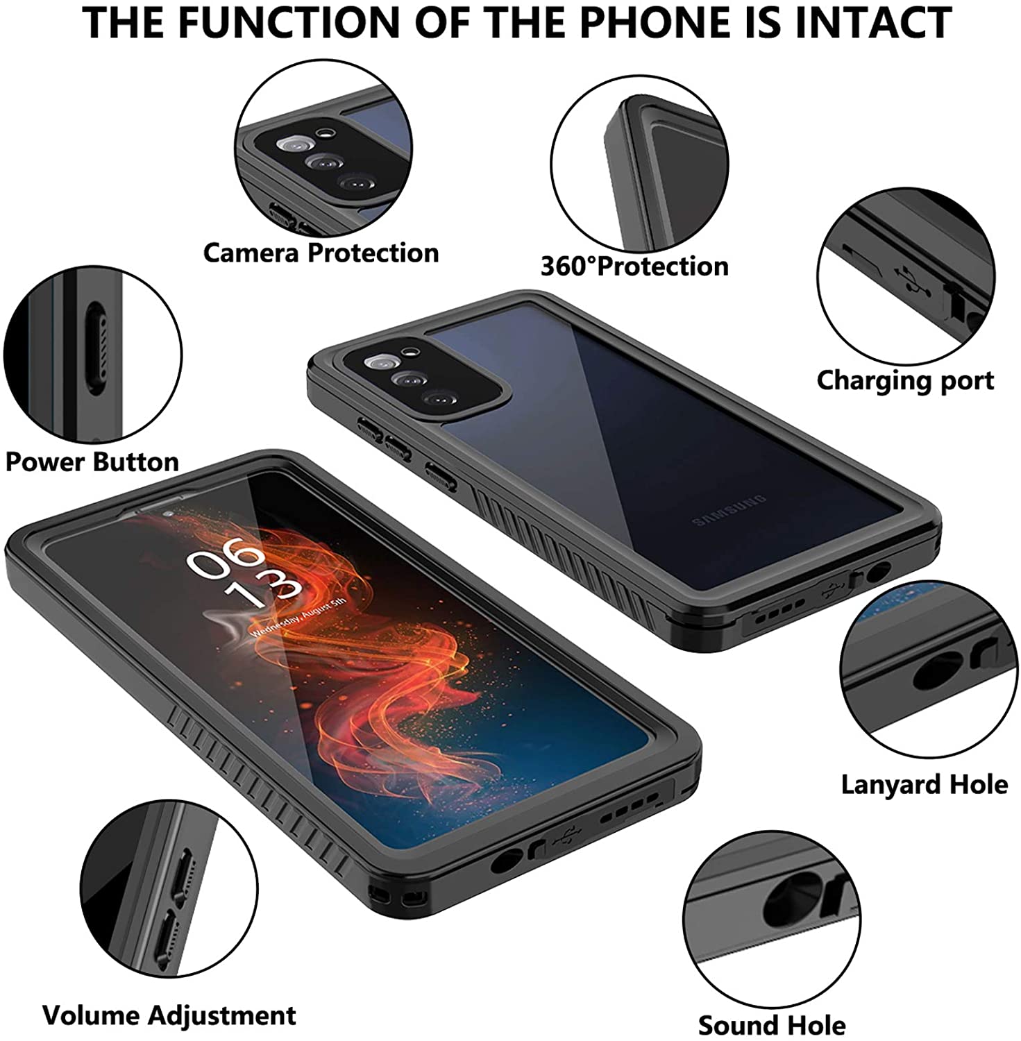 Black/clear