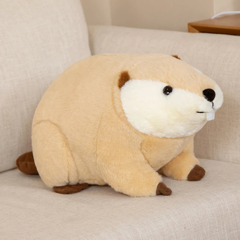 45cm/60cm Cute Beaver Rat Plush Toy - Kawaii Cartoon Animal Stuffed Doll for Kids, Boys & Baby - Perfect Birthday & Christmas Gift for Children's Playtime, Nursery Decor & Cuddling Companion