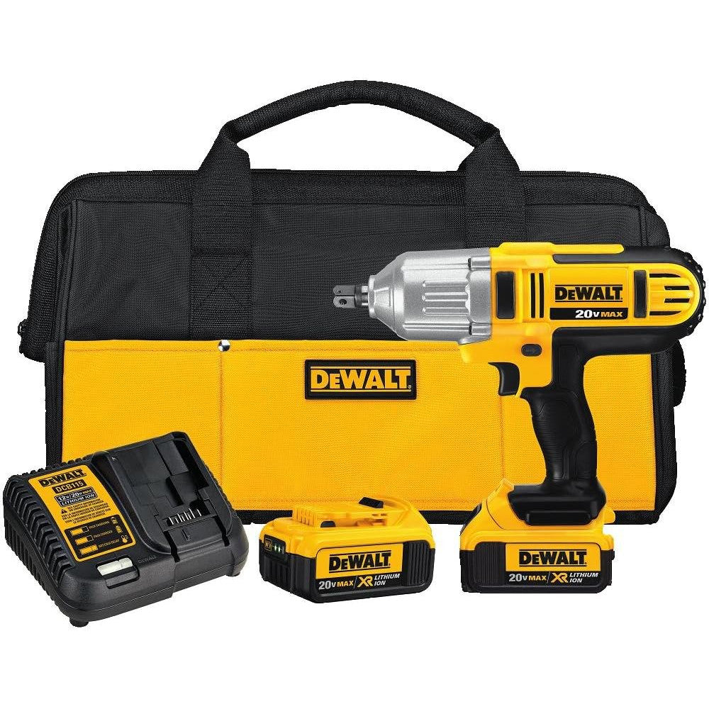 DEWALT 20V MAX Lithium-Ion 1/2 Inch High Torque Impact Wrench Kit (DCF889M2) - Certified Refurbished with DEWALT Warranty | Perfect for Automotive Repairs, Construction & Heavy-Duty Fastening