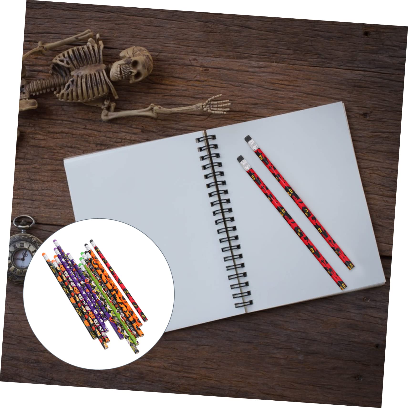 Operitacx 60-Piece Kids Drawing Pencils Set - Lightweight for School & Halloween Art