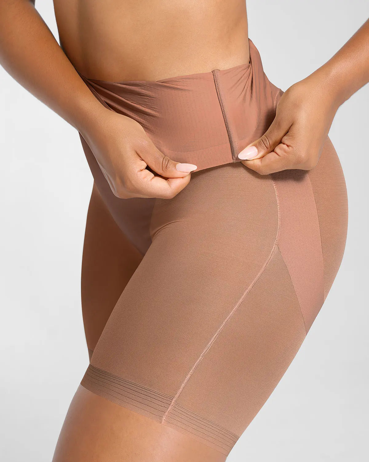 AirSlim® Mesh Smooth Butt Lifting Shorts for Women - High Waist Tummy Control Shapewear - Comfortable & Breathable for Workout, Yoga & Everyday Wear