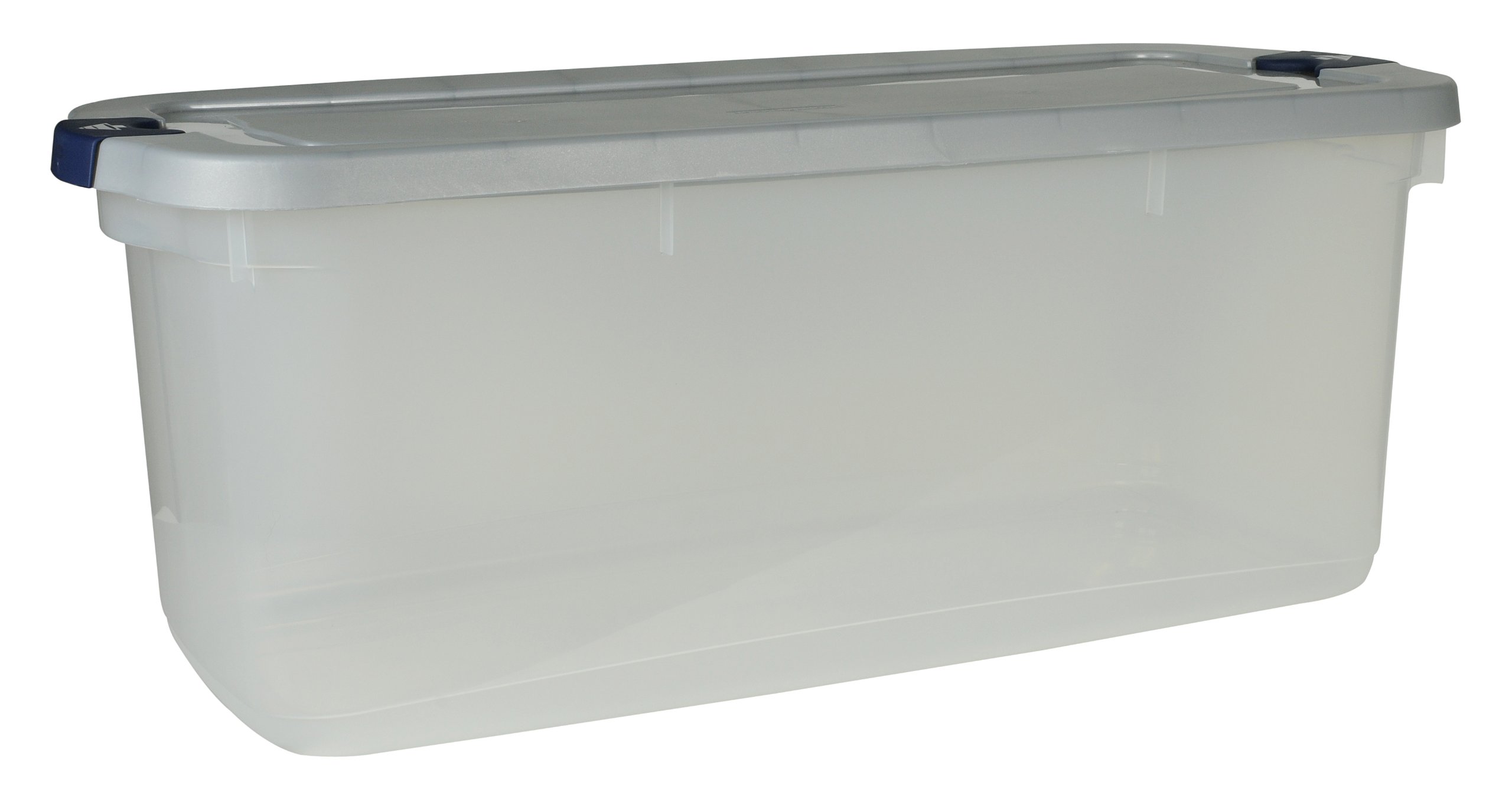 Rubbermaid 1785786 Clear 95-Quart Roughneck Storage Tote Boxes, 4-Pack - Durable Plastic Bins for Home Organization, Garage Storage & Moving Supplies