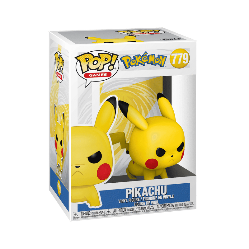 Original Pokemon Pikachu Attack Stance Action Figure - Collectible PVC Statue for Anime Fans | Perfect for Display, Gifts, and Gaming Room Decor