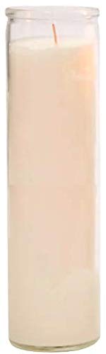 Prayer Candles 4-Pack - Unscented Wax Candles in Red, Yellow, Blue & White with Glass Jars - Perfect for Church, Sanctuary, Vigils & Spiritual Rituals - Religious Ceremony Candles for Meditation & Prayer