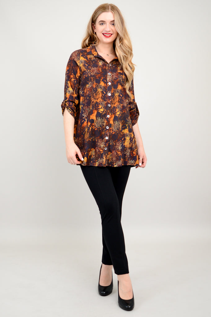Celine Fortress Blouse - Women's Bamboo Linen Top for Casual & Office Wear | Breathable Summer Shirt for Work & Weekend Outings
