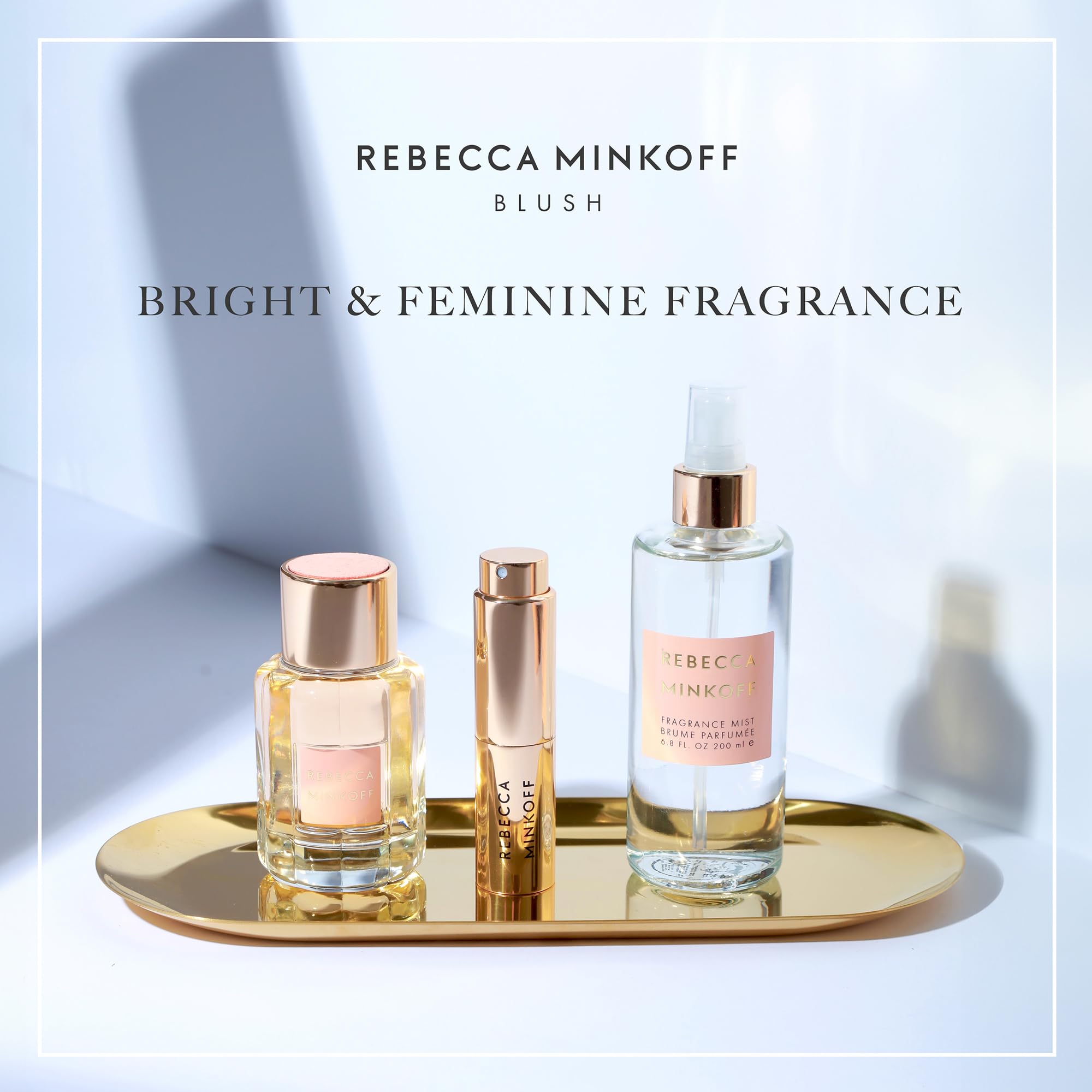 Rebecca Minkoff Blush Fragrance Gift Set for Women - 3 Piece Perfume Set with Body Spray & Eau de Parfum - Fresh Floral Scent - Perfect for Birthdays, Anniversaries & Valentine's Day Gifts