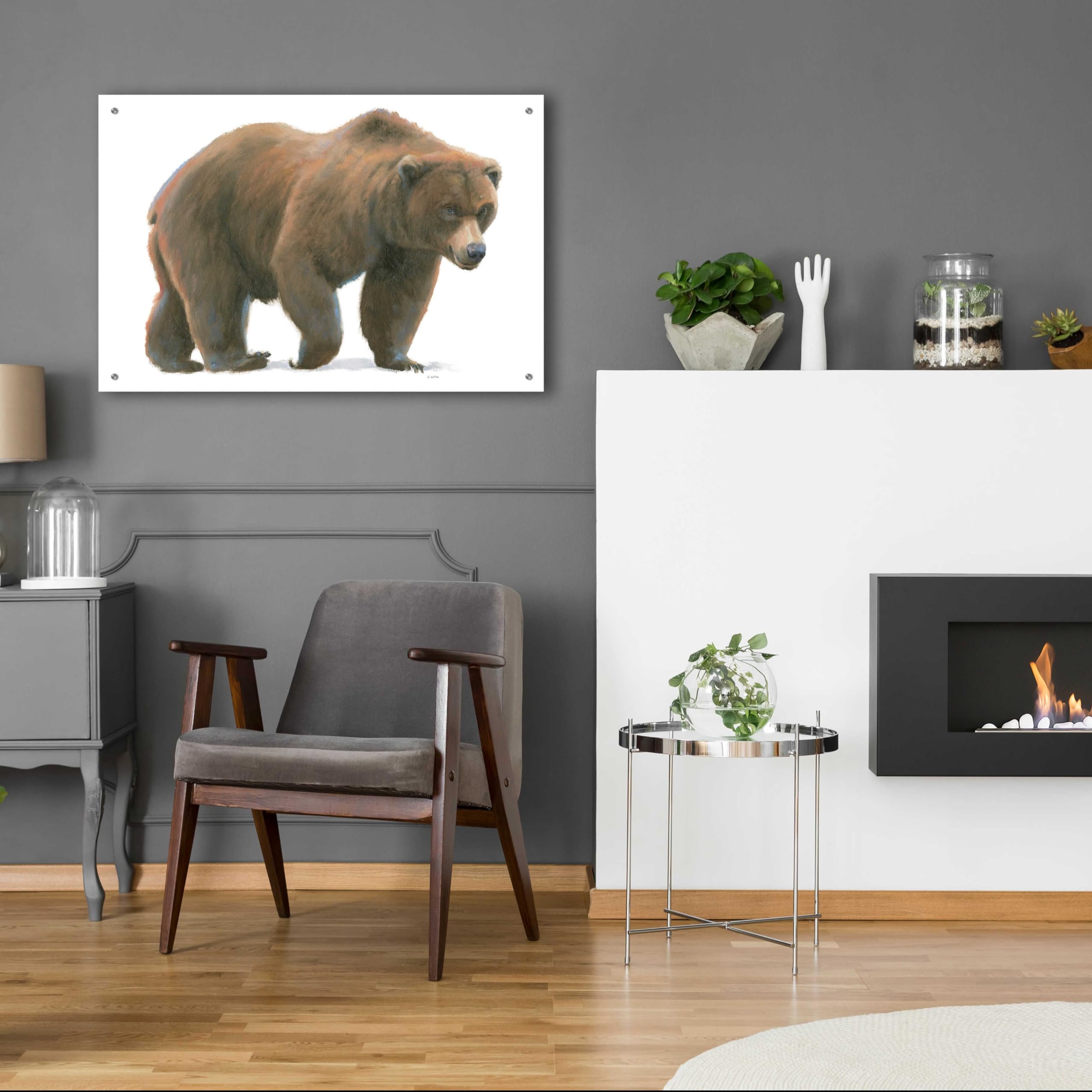 Epic Art 'Northern Wild I' by James Wiens - 36x24 Inch Acrylic Glass Wall Art Painting for Living Room, Bedroom & Office Decor